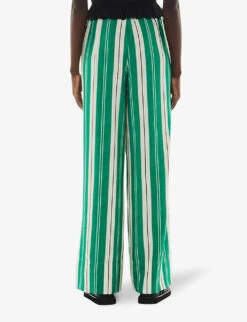 Whistles Bridget Stripe-pattern Maxi-length Woven Trousers 8 Whistles Bridget Stripe-pattern Maxi-length Woven Trousers -The Fashion Shop R04193425 MULTICOLOURED ALT03