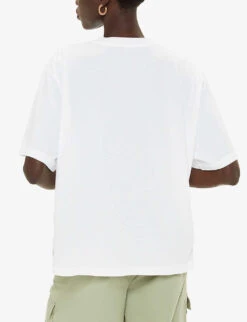 Whistles Short-sleeve Relaxed-fit Cotton T-shirt -The Fashion Shop R04201000 WHITE ALT03