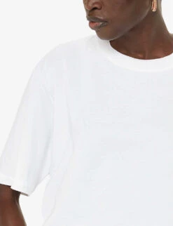 Whistles Short-sleeve Relaxed-fit Cotton T-shirt -The Fashion Shop R04201000 WHITE ALT04