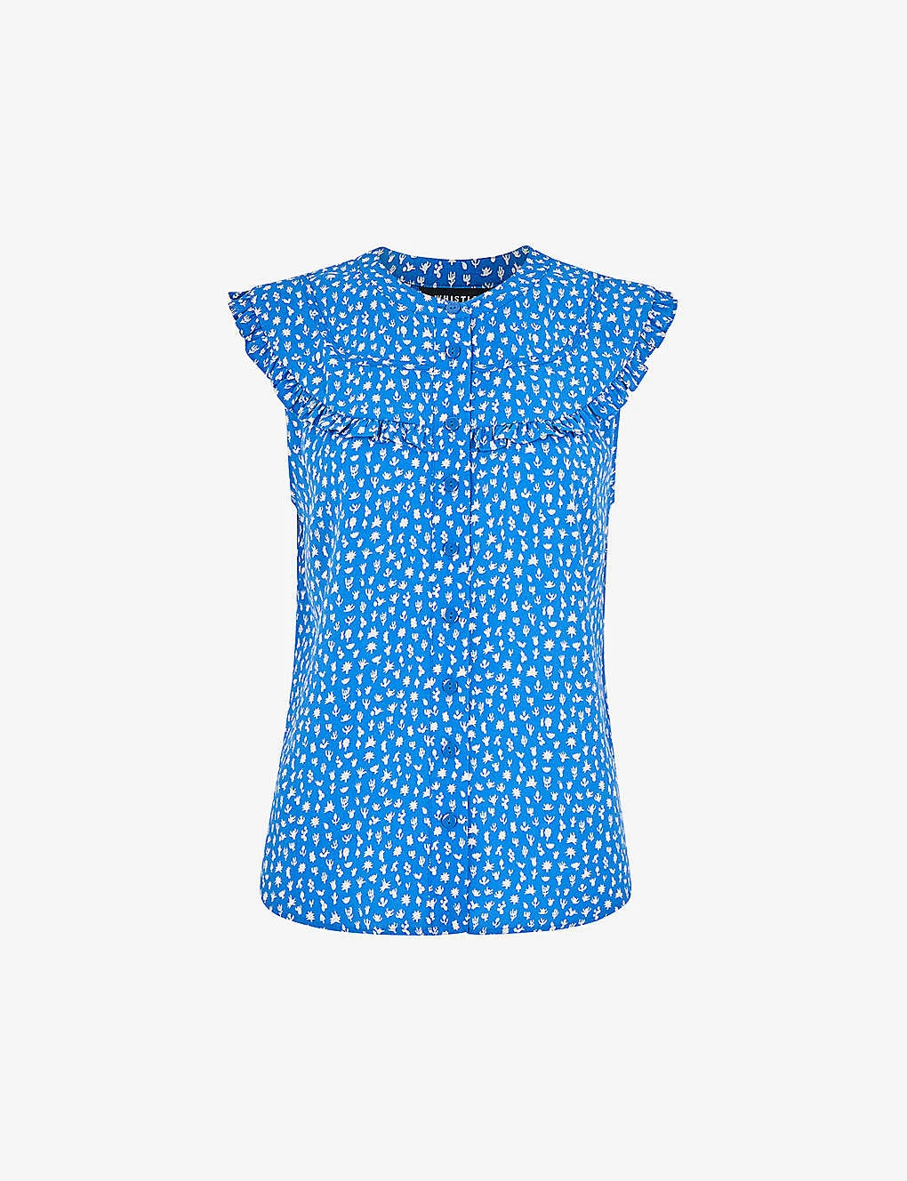Whistles Micro Cactus-print Sleeveless Woven Top 1 Whistles Micro Cactus-print Sleeveless Woven Top