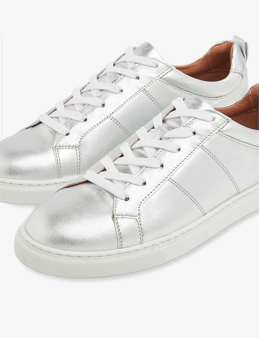 Whistles Koki Metallic-leather Low-top Trainer 3 Whistles Koki Metallic-leather Low-top Trainer - Image 3