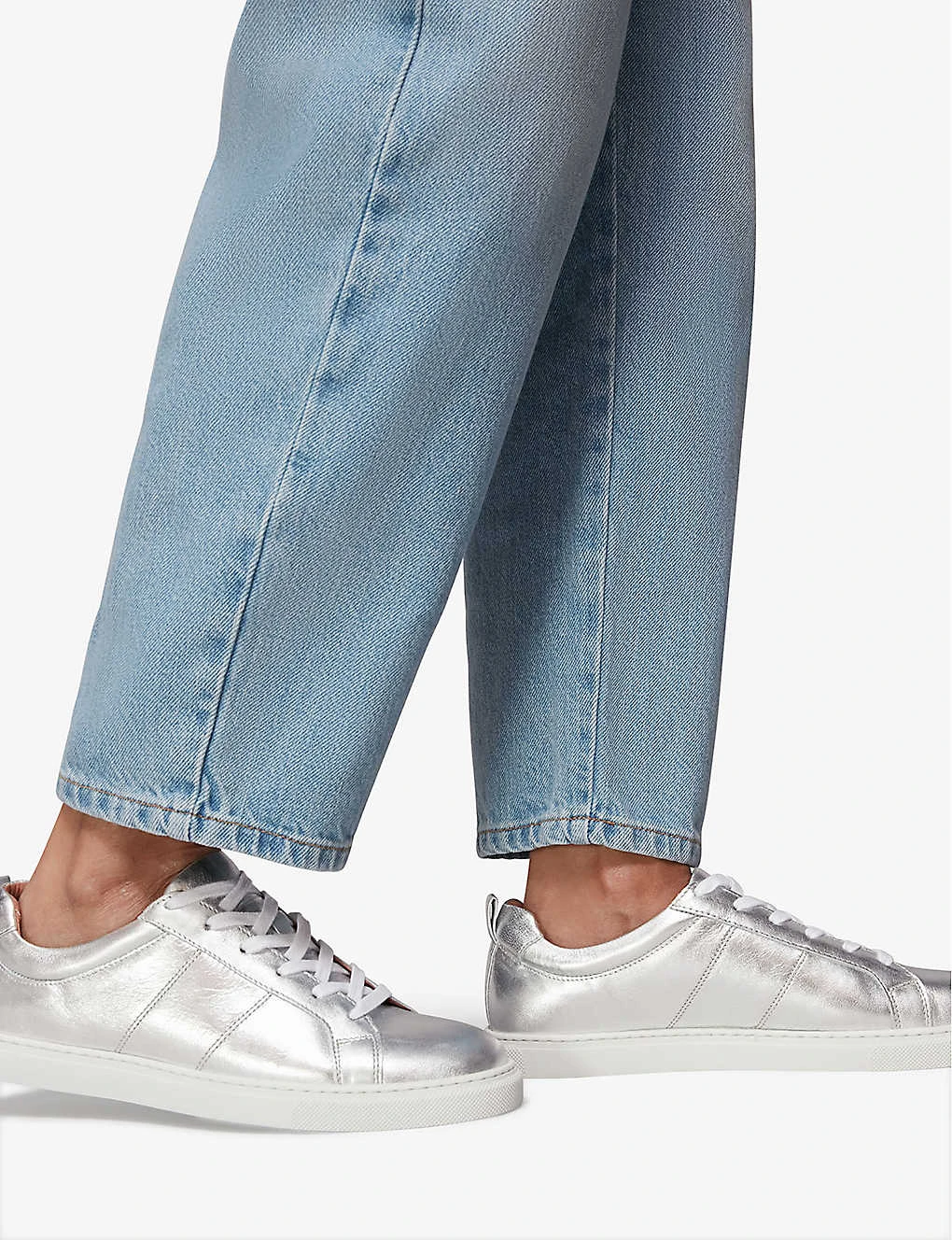 Whistles Koki Metallic-leather Low-top Trainer 4 Whistles Koki Metallic-leather Low-top Trainer - Image 4