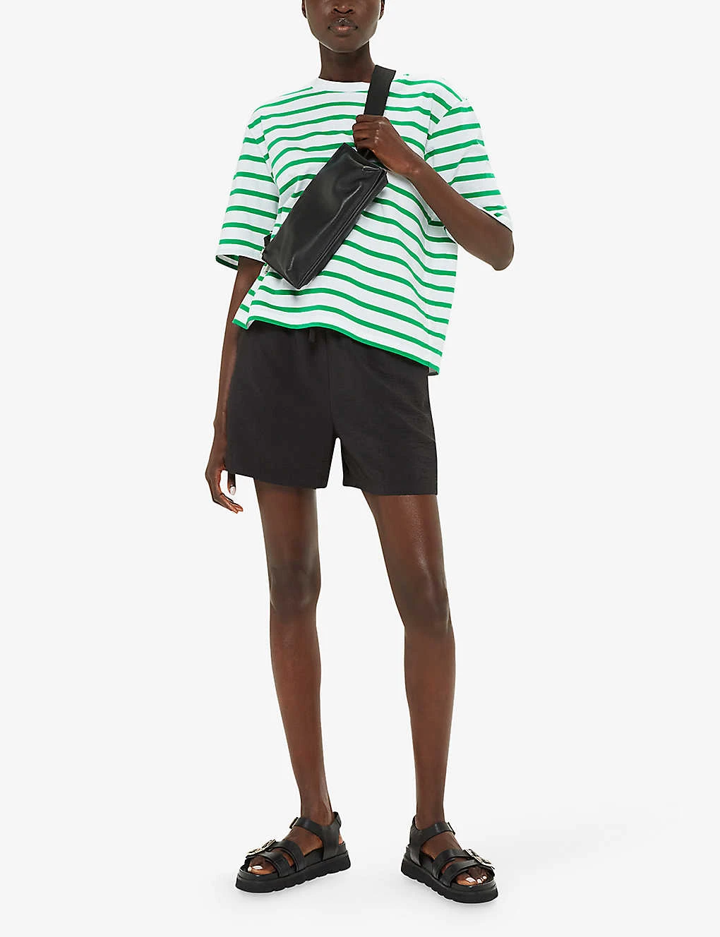 Whistles Stripe-pattern Short-sleeve Cotton T-shirt 2 Whistles Stripe-pattern Short-sleeve Cotton T-shirt - Image 2