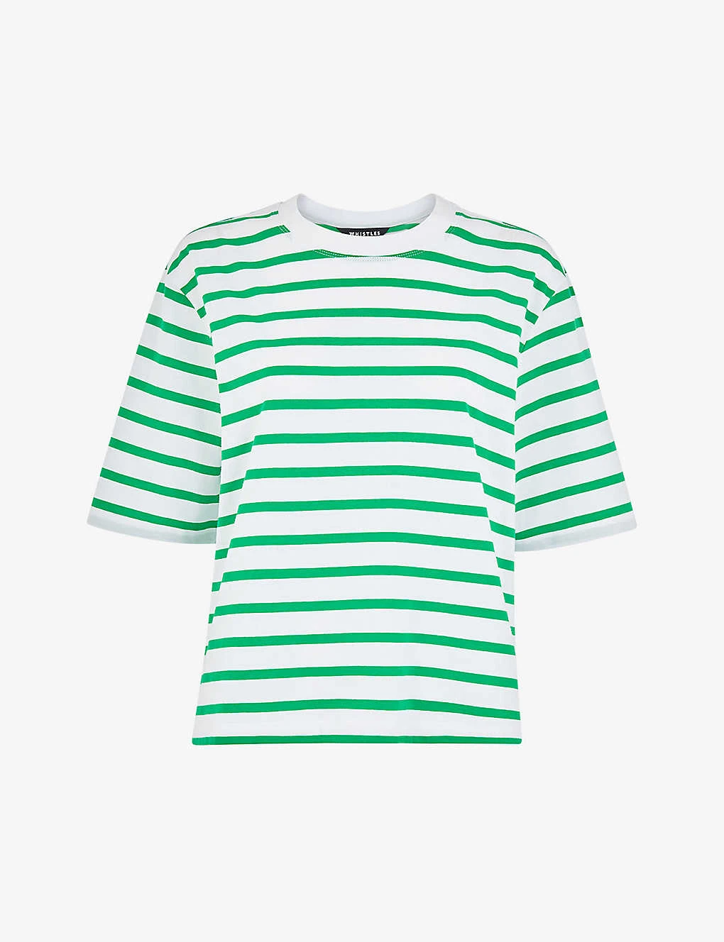Whistles Stripe-pattern Short-sleeve Cotton T-shirt 1 Whistles Stripe-pattern Short-sleeve Cotton T-shirt
