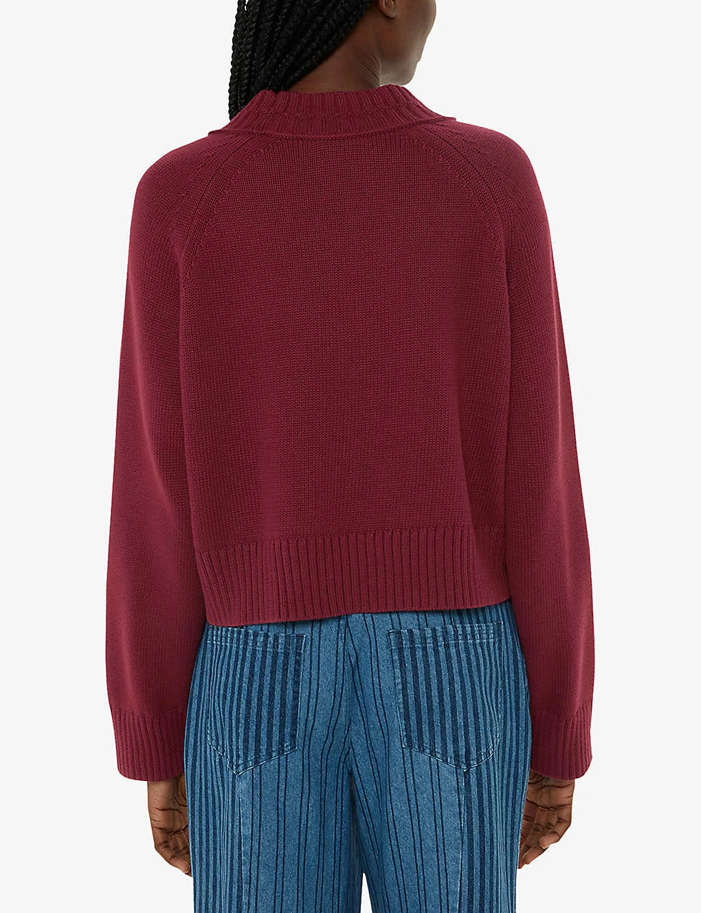 Whistles Ribbed Long-sleeve Relaxed-fit Cotton Cardigan 4 Whistles Ribbed Long-sleeve Relaxed-fit Cotton Cardigan - Image 4